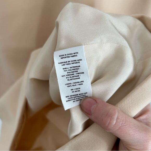 NEW $495 Helmut Lang Neutral Beige Tan Sleeveless Back Lip Mini Dress Large - Picture 10 of 10